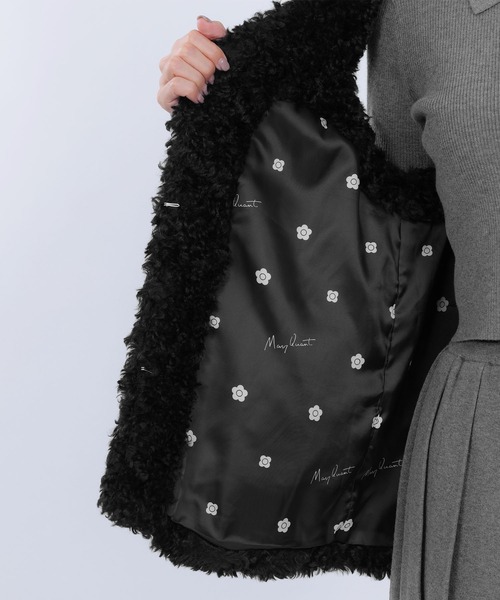 MARY QUANT(マリークワント)の「カールファーベスト ブルゾン(ベスト・レディース・ブラック/アイボリー/ベージュ・M)」の14枚目の写真