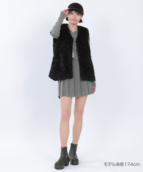 セール】カールファーベスト ブルゾン（ベスト）｜MARY QUANT（マリー