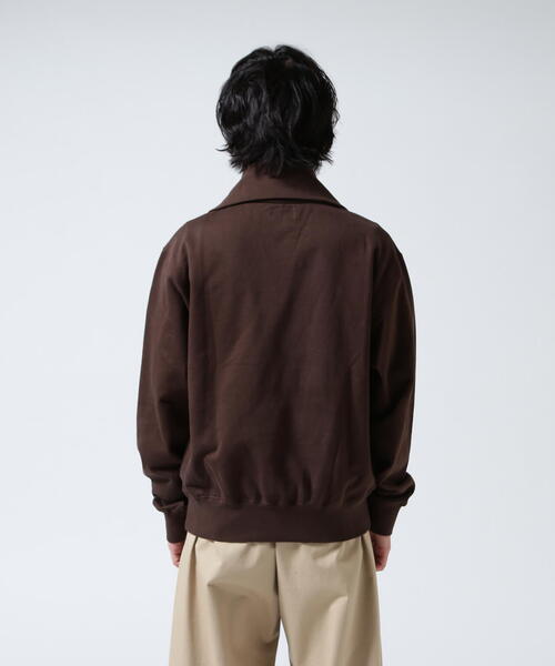 Toironier(トワロニエ)の「Toironier/トワロニエ/Half Zip Sweat Shirts(スウェット・メンズ・ブラウン/レッド/ラベンダー/チャコールグレー・2/1)」の6枚目の写真