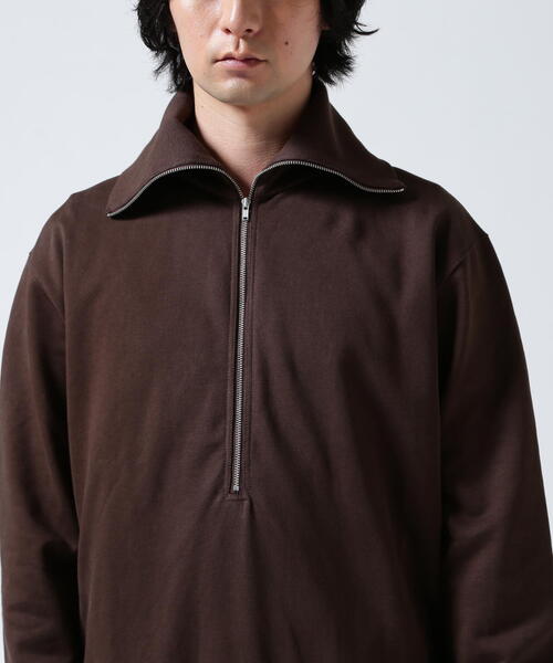 Toironier(トワロニエ)の「Toironier/トワロニエ/Half Zip Sweat Shirts(スウェット・メンズ・ブラウン/レッド/ラベンダー/チャコールグレー・2/1)」の21枚目の写真