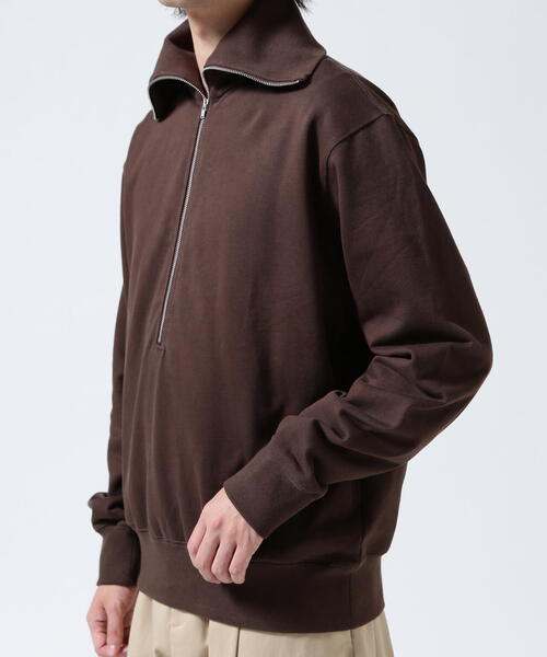 Toironier(トワロニエ)の「Toironier/トワロニエ/Half Zip Sweat Shirts(スウェット・メンズ・ブラウン/レッド/ラベンダー/チャコールグレー・2/1)」の13枚目の写真
