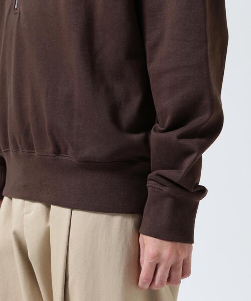 Toironier(トワロニエ)の「Toironier/トワロニエ/Half Zip Sweat Shirts(スウェット・メンズ・ブラウン/レッド/ラベンダー/チャコールグレー・2/1)」の22枚目の写真