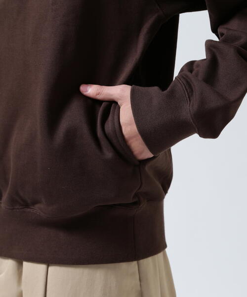 Toironier(トワロニエ)の「Toironier/トワロニエ/Half Zip Sweat Shirts(スウェット・メンズ・ブラウン/レッド/ラベンダー/チャコールグレー・2/1)」の17枚目の写真
