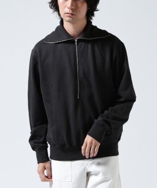 Toironier(トワロニエ)の「Toironier/トワロニエ/Half Zip Sweat Shirts(スウェット・メンズ・ブラウン/レッド/ラベンダー/チャコールグレー・2/1)」の1枚目の写真