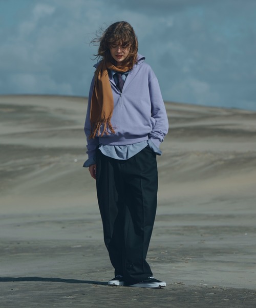 Toironier(トワロニエ)の「Toironier/トワロニエ/Half Zip Sweat Shirts(スウェット・メンズ・ブラウン/レッド/ラベンダー/チャコールグレー・2/1)」の19枚目の写真