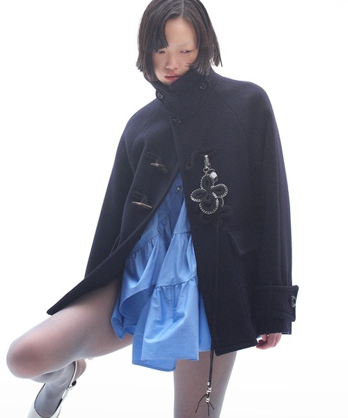 RUMCHE（ラムシェ）の「RUMCHE Herringbone Duffle Coat（ダッフル