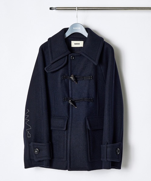 RUMCHE(ラムシェ)の「Stitch River Short Duffle Coat / ステッチリバーショートダッフルコート(ダッフルコート・レディース・ブラック/ネイビー・FREE)」の3枚目の写真