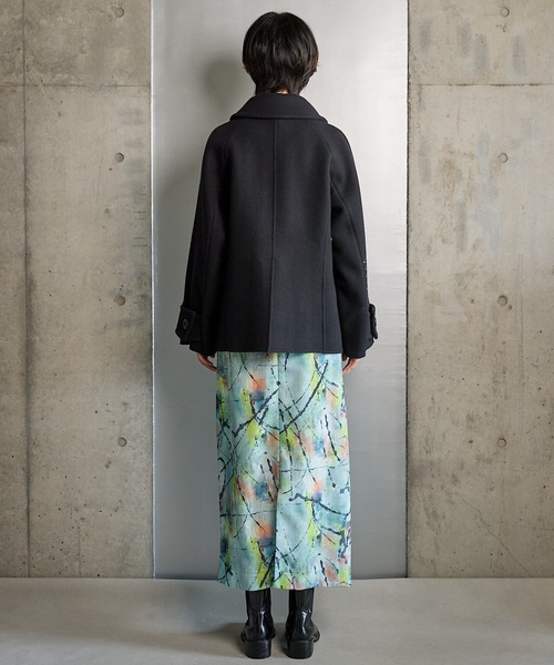 RUMCHE(ラムシェ)の「Stitch River Short Duffle Coat / ステッチリバーショートダッフルコート(ダッフルコート・レディース・ブラック/ネイビー・FREE)」の10枚目の写真
