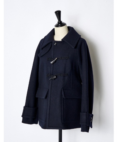 RUMCHE(ラムシェ)の「Stitch River Short Duffle Coat / ステッチリバーショートダッフルコート(ダッフルコート・レディース・ブラック/ネイビー・FREE)」の13枚目の写真