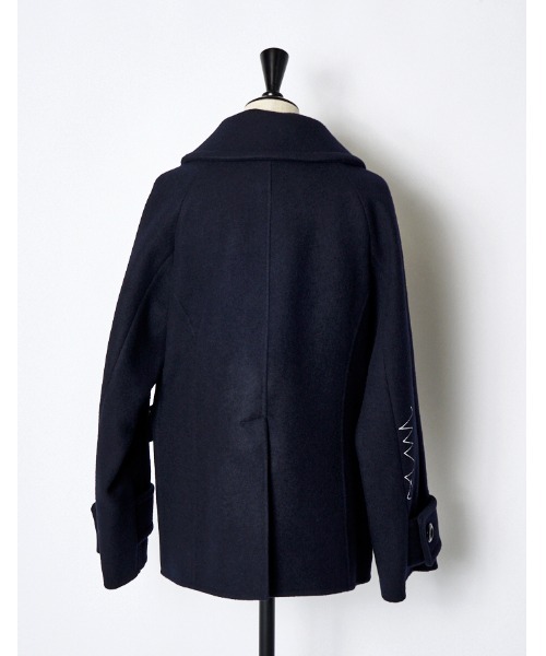 RUMCHE(ラムシェ)の「Stitch River Short Duffle Coat / ステッチリバーショートダッフルコート(ダッフルコート・レディース・ブラック/ネイビー・FREE)」の14枚目の写真