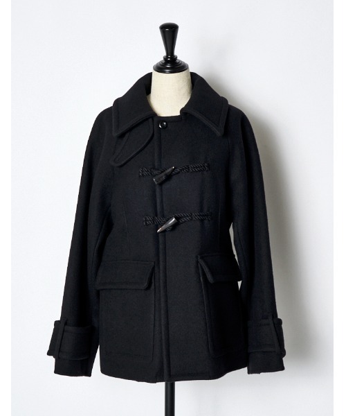 RUMCHE(ラムシェ)の「Stitch River Short Duffle Coat / ステッチリバーショートダッフルコート(ダッフルコート・レディース・ブラック/ネイビー・FREE)」の21枚目の写真