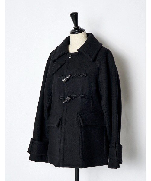 RUMCHE(ラムシェ)の「Stitch River Short Duffle Coat / ステッチリバーショートダッフルコート(ダッフルコート・レディース・ブラック/ネイビー・FREE)」の22枚目の写真