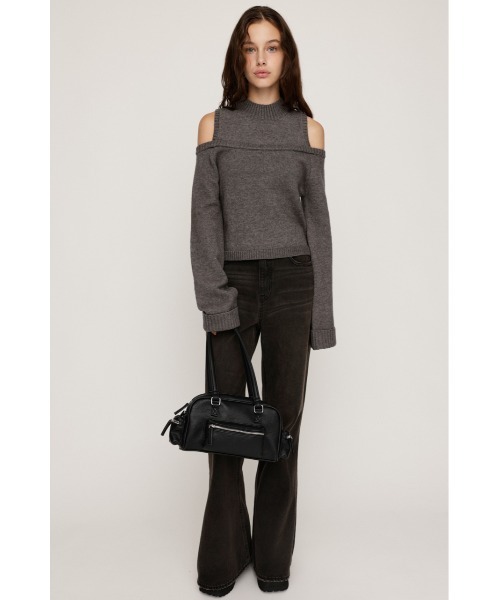 SLY（スライ）の「LAYERED 2P OP レイヤード ツーピー ワンピース 秋服 冬服（セットアップ・レディース・ブラック/ネイビー/杢グレー・1/2）」の11枚目の写真