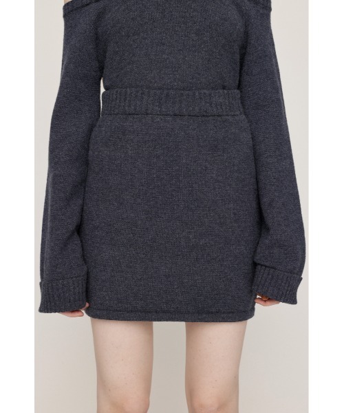 SLY（スライ）の「LAYERED 2P OP レイヤード ツーピー ワンピース 秋服 冬服（セットアップ・レディース・ブラック/ネイビー/杢グレー・1/2）」の18枚目の写真