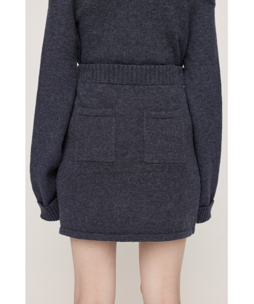 SLY（スライ）の「LAYERED 2P OP レイヤード ツーピー ワンピース 秋服 冬服（セットアップ・レディース・ブラック/ネイビー/杢グレー・1/2）」の19枚目の写真