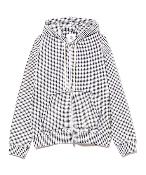 BRILLA per il gusto(ブリッラペルイルグースト)の「SEA GREEN / ワッフル ジップフーディー(Tシャツ/カットソー・メンズ・ブルー系その他3/ネイビー・2/3/4)」の3枚目の写真