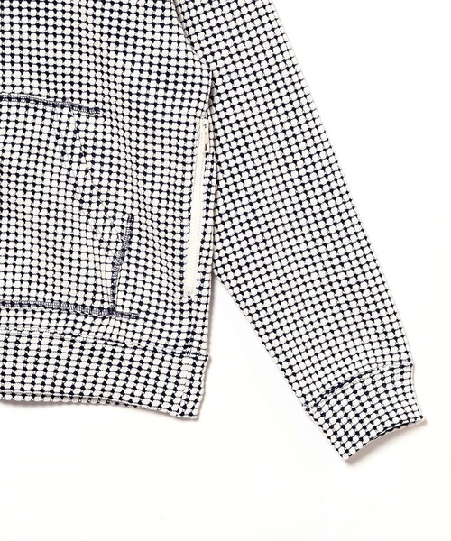 BRILLA per il gusto(ブリッラペルイルグースト)の「SEA GREEN / ワッフル ジップフーディー(Tシャツ/カットソー・メンズ・ブルー系その他3/ネイビー・2/3/4)」の5枚目の写真
