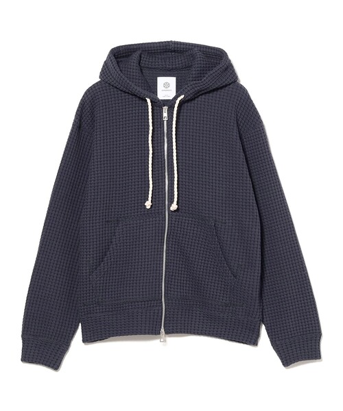 BRILLA per il gusto(ブリッラペルイルグースト)の「SEA GREEN / ワッフル ジップフーディー(Tシャツ/カットソー・メンズ・ブルー系その他3/ネイビー・2/3/4)」の9枚目の写真