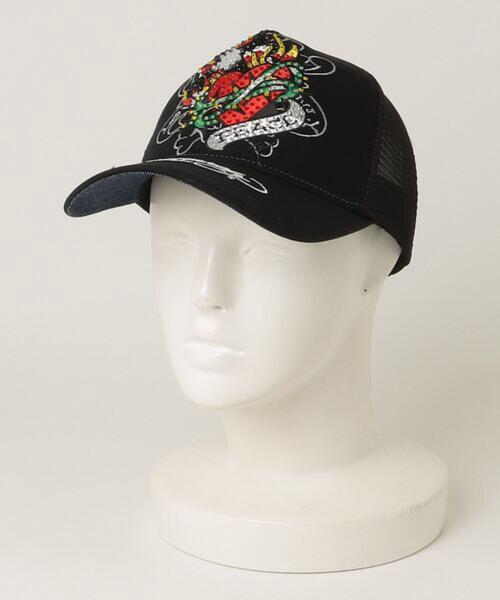 Ed Hardy（エドハーディー）の「Ed Hardy/エド ハーディー/ED HARDY HEART R-STONE CAP（キャップ・メンズ・ブラック・F）」の14枚目の写真