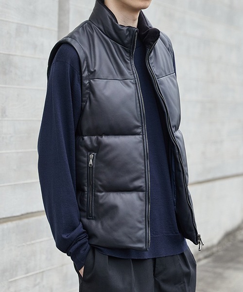 EMMETI（エンメティ）の「EMMETI / エンメティ：別注 ISE VEST：ONLYARK-1-2510[MUS]（その他アウター・メンズ・ネイビー・50/52）」の8枚目の写真