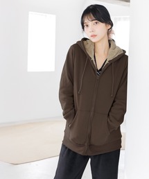 Dita（ディータ）の「裏ボアジップパーカー（ルームウェア/パジャマ）」