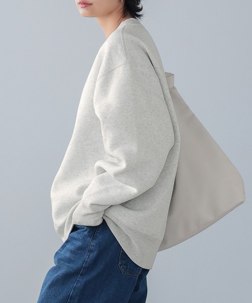 itto...(イット)の「HEAVY WEIGHT SWEAT 裏起毛BIGスウェットトップス(スウェット・レディース・杢グレー/オートミール/ブラック・M)」の4枚目の写真