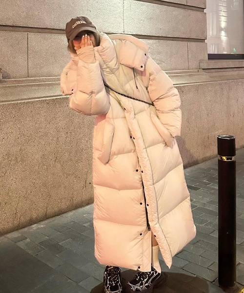 ロングフード付きジャケット