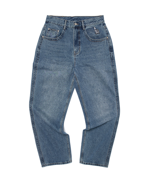 WKNDRS(ウィーキャンドース)の「OPEN SEAM DENIM PANTS (DENIM)(デニムパンツ・レディース・その他・MEDIUM/LARGE/X-LARGE)」の1枚目の写真
