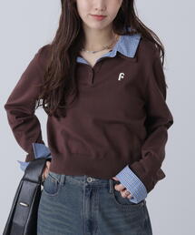 FREE'S MART | 衿付きレイヤード風ポロニットⅡ(ニット/セーター)