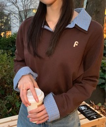 FREE'S MART | 衿付きレイヤード風ポロニットⅡ(ニット/セーター)