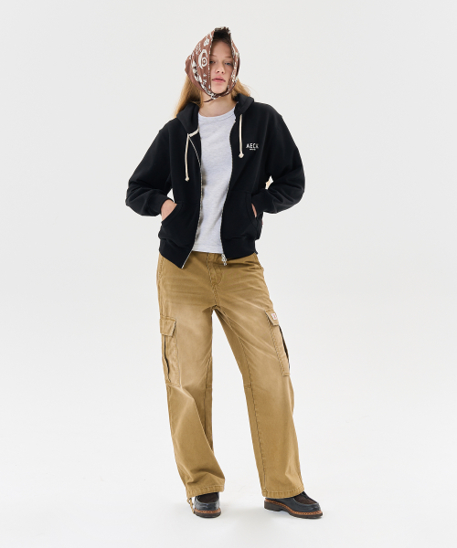 AECA(エイカ)の「AECA SIGNATURE ZIP UP HOODIE-BLACK(パーカー・レディース・その他・SMALL/MEDIUM/LARGE/X-LARGE)」の12枚目の写真