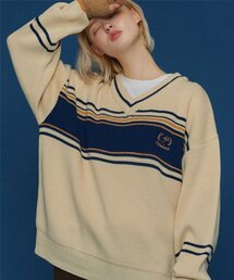 CPGN STUDIO（コンパーニョ）の「COMME V NECK SWEATER CREAM（ニット/セーター・メンズ）」