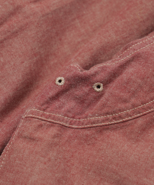 FRIZMWORKS（フリズムワークス）の「1920S CHAMBRAY WORK SHIRT _ RED（シャツ/ブラウス・メンズ・その他・SMALL/MEDIUM/LARGE/X-LARGE）」の4枚目の写真