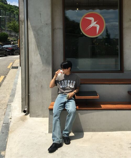 NOHANT(ノアン)の「LONELY/LOVELY ソルトウォッシング 半袖Tシャツ チャコール(Tシャツ/カットソー・レディース・チャコール・SMALL)」の11枚目の写真