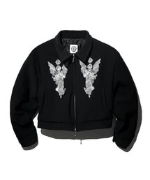 PUNCH DRUNK PARTIES（パンチドランクパーティーズ）の「Monad Forming Crop Jacket (BLACK)（デニムジャケット）」