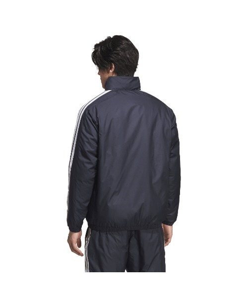 adidas（アディダス）の「アディダス adidas スリーストライプスルーズフィット中わた入りウインドジャケット（ダウンジャケット/コート・メンズ・ブラック/ネイビー・S/M/L/LL/3L）」の12枚目の写真