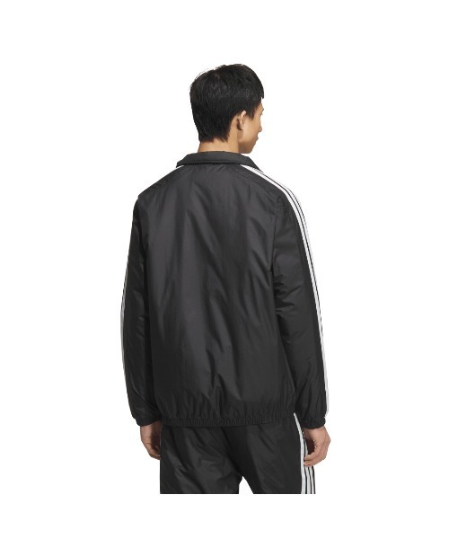 adidas（アディダス）の「アディダス adidas スリーストライプスルーズフィット中わた入りウインドジャケット（ダウンジャケット/コート・メンズ・ブラック/ネイビー・S/M/L/LL/3L）」の8枚目の写真