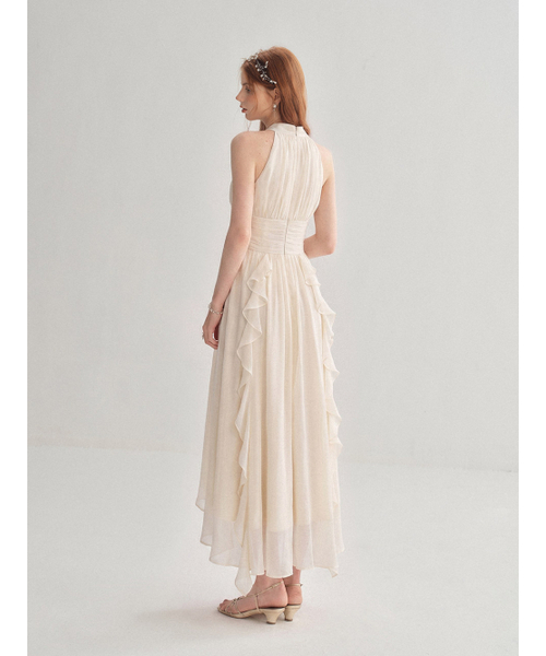 SINCETHEN(シンスゼン)の「タイムレスホルターネックワンピース(ワンピース・レディース・アイボリー・SMALL/MEDIUM/LARGE)」の4枚目の写真