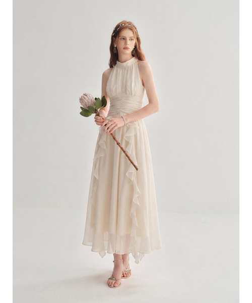 SINCETHEN(シンスゼン)の「タイムレスホルターネックワンピース(ワンピース・レディース・アイボリー・SMALL/MEDIUM/LARGE)」の6枚目の写真