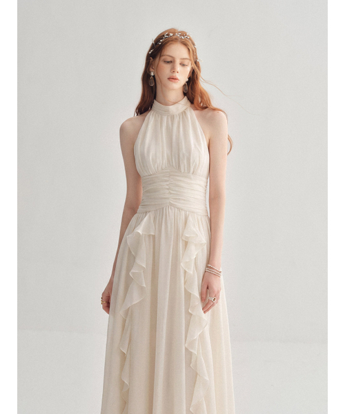 SINCETHEN(シンスゼン)の「タイムレスホルターネックワンピース(ワンピース・レディース・アイボリー・SMALL/MEDIUM/LARGE)」の7枚目の写真