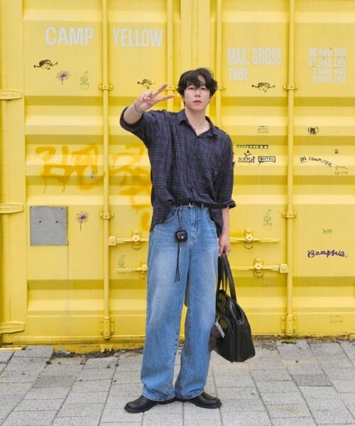 MUCENT（ムセント）の「ヤンド フロントポケット ビッグレザートートバッグ 男女共用（トートバッグ・レディース・ブラック・FREE）」の12枚目の写真