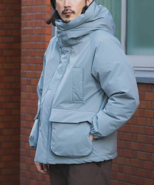 ITEMS URBANRESEARCH（アイテムズ アーバンリサーチ）の「THERMOLITEデタッチャブルフードジャケット（ダウンジャケット/コート・メンズ・ライトカーキ/ネイビー/ブラック・LARGE/MEDIUM）」の11枚目の写真