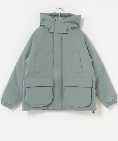 ITEMS URBANRESEARCH（アイテムズ アーバンリサーチ）の「THERMOLITEデタッチャブルフードジャケット（ダウンジャケット/コート・メンズ・ライトカーキ/ネイビー/ブラック・LARGE/MEDIUM）」の15枚目の写真