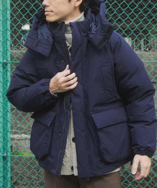 ITEMS URBANRESEARCH(アイテムズ アーバンリサーチ)の「THERMOLITEデタッチャブルフードジャケット(ダウンジャケット/コート・メンズ・ライトカーキ/ネイビー/ブラック・LARGE/MEDIUM)」の17枚目の写真