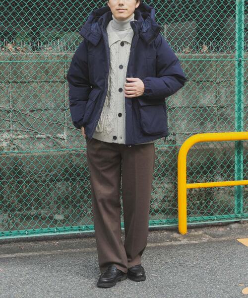 ITEMS URBANRESEARCH(アイテムズ アーバンリサーチ)の「THERMOLITEデタッチャブルフードジャケット(ダウンジャケット/コート・メンズ・ライトカーキ/ネイビー/ブラック・LARGE/MEDIUM)」の18枚目の写真