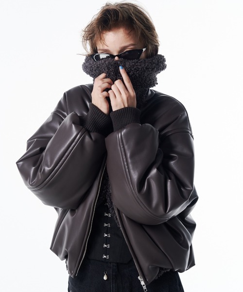 ジャケット・アウター rosymonster puffy blouson PUFFY BOMBER JACKET/パフィボンバージャケット（ブルゾン）｜JOSE