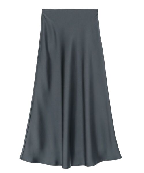 LAGUNAMOON(ラグナムーン)の「バイヤスサテンナロースカート(スカート・レディース・アイボリー/チャコールグレー・SMALL/MEDIUM)」の4枚目の写真