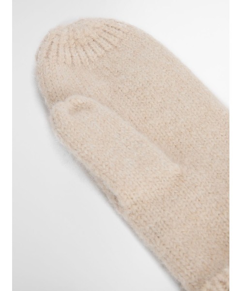 Barbour（バブアー）の「Elsdonケーブル編み ミトン（手袋・レディース・グレー/クリーム・ONE SIZE）」の3枚目の写真