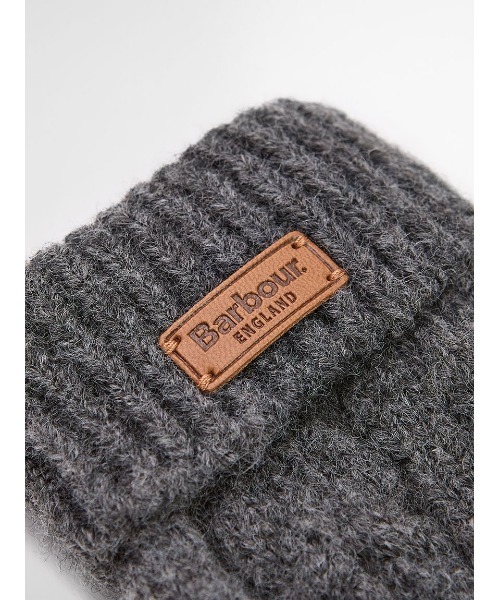 Barbour（バブアー）の「Elsdonケーブル編み ミトン（手袋・レディース・グレー/クリーム・ONE SIZE）」の7枚目の写真