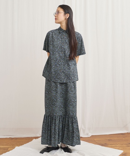 fig Ｌondon（フィグロンドン）の「Wendy shirt（シャツ/ブラウス・レディース・ブラック/アイボリー・FREE）」の5枚目の写真